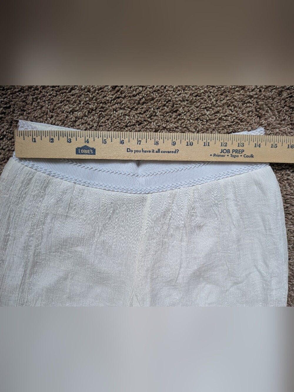 Apt. 9 Wide Leg White Gauze Pants Women's Large - Picture 11 of 11